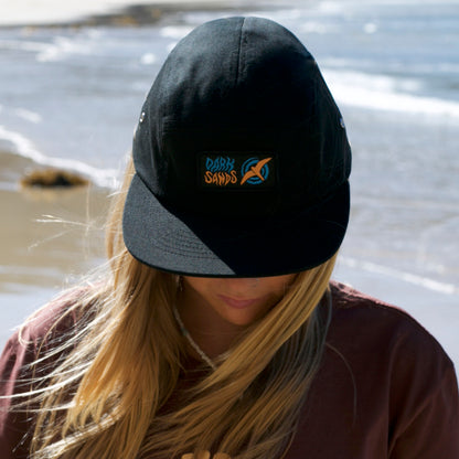 FIVE PANEL CAP - FALCON BADGE - BLACK