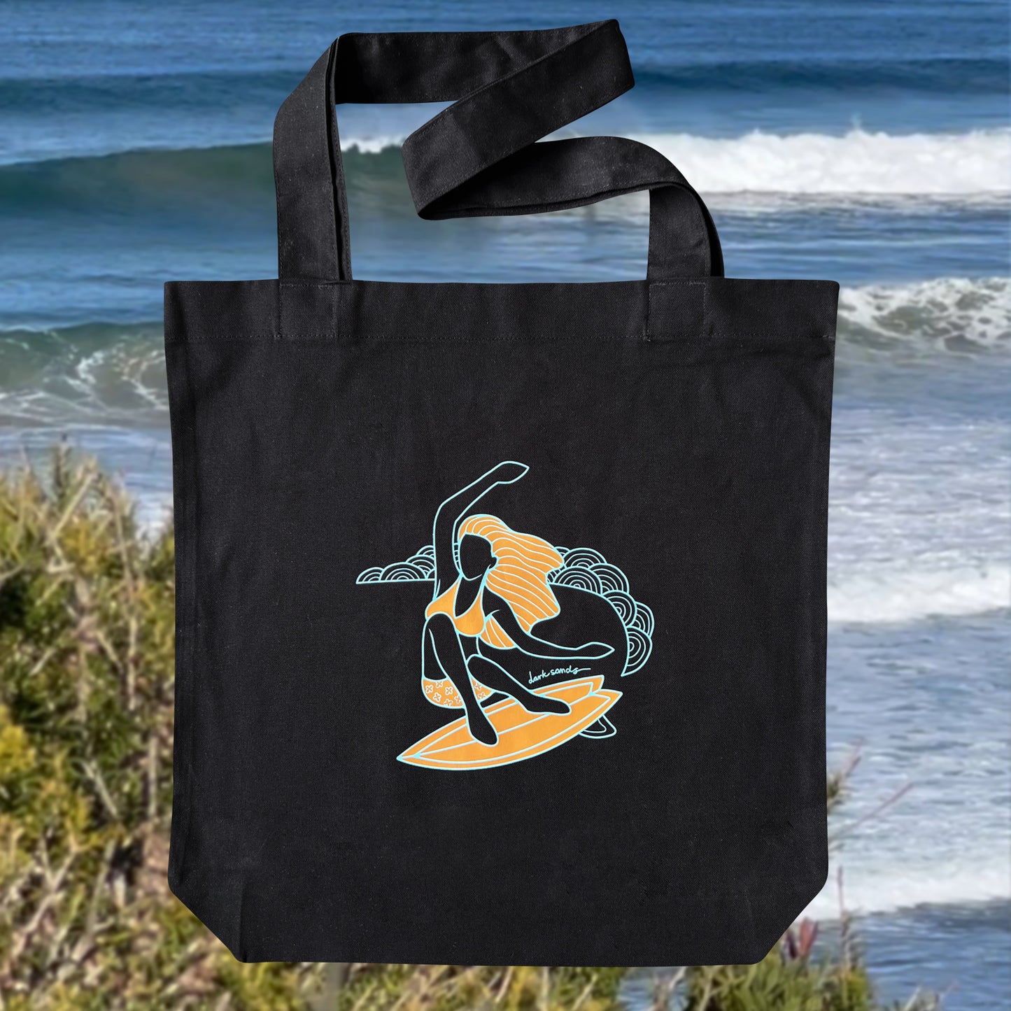 TOTE - CARVE PRINT - BLACK