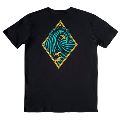 CLASSIC TEE - PEAK PRINT - BLACK