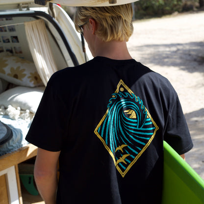 CLASSIC TEE - PEAK PRINT - BLACK