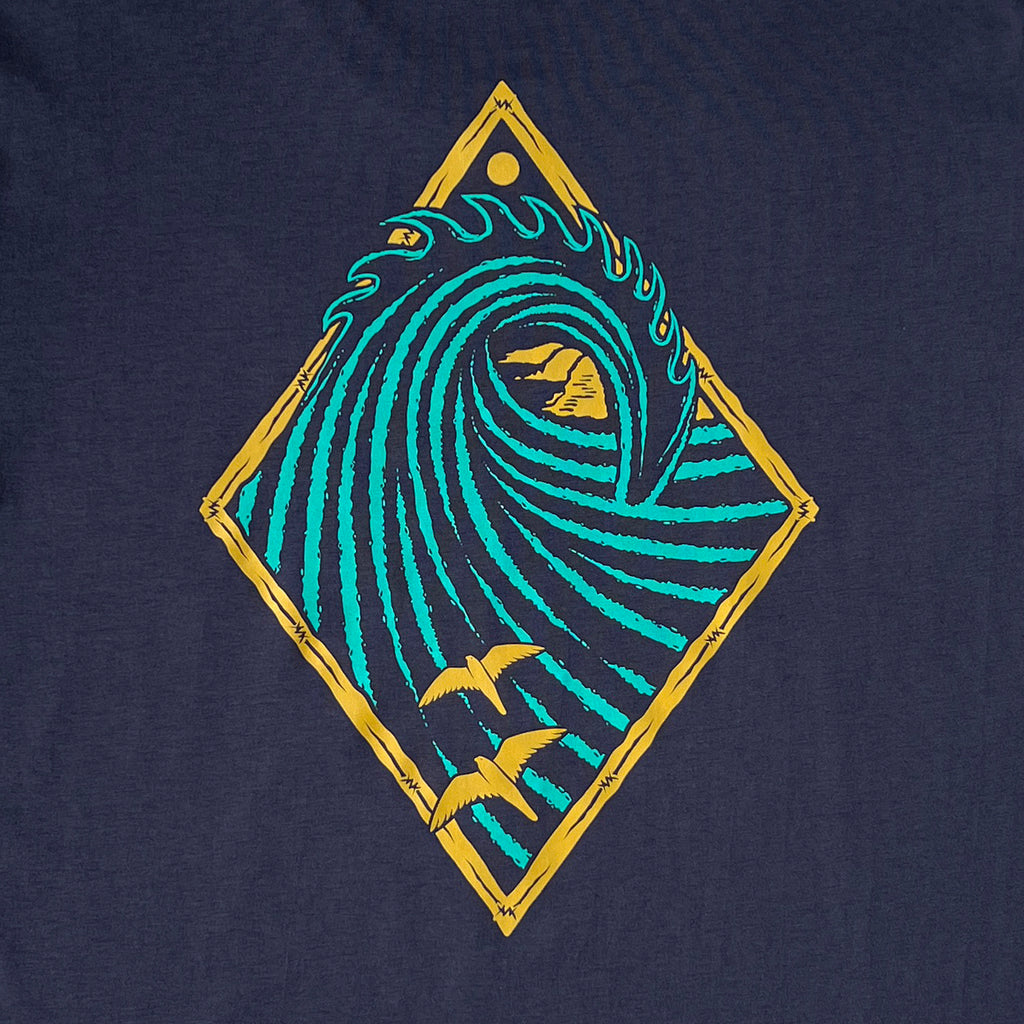 CLASSIC TEE - PEAK PRINT - NAVY