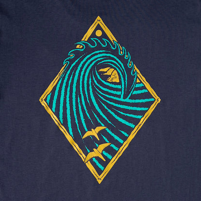 CLASSIC TEE - PEAK PRINT - NAVY