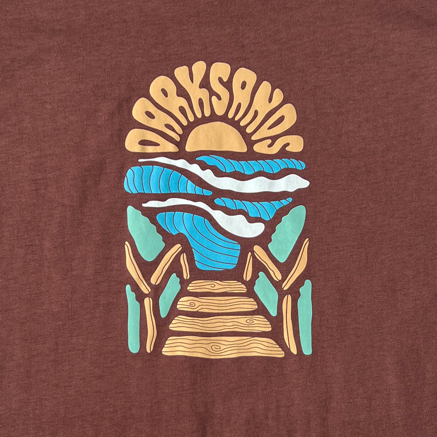 CLASSIC TEE - SUNRISE PRINT - CHESTNUT