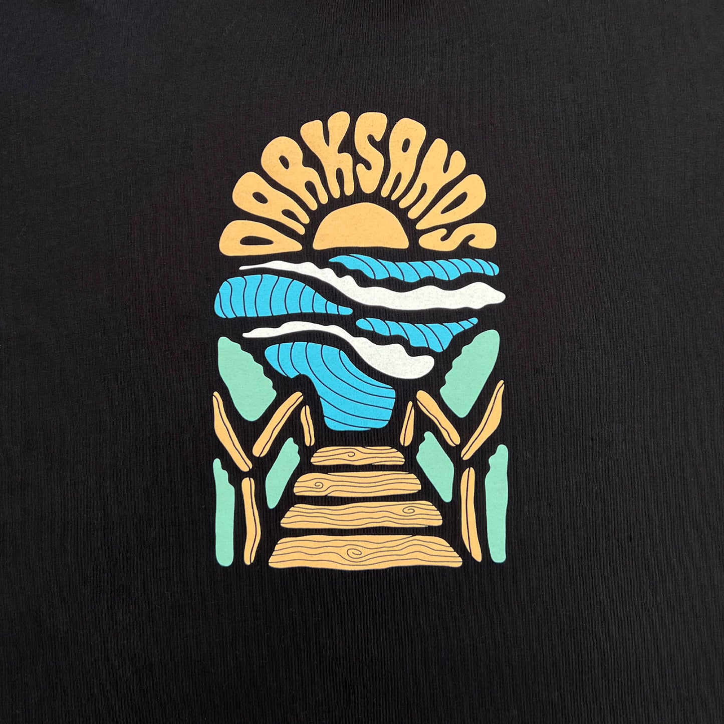 CLASSIC TEE - SUNRISE PRINT - BLACK