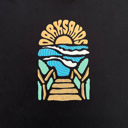 CLASSIC TEE - SUNRISE PRINT - BLACK