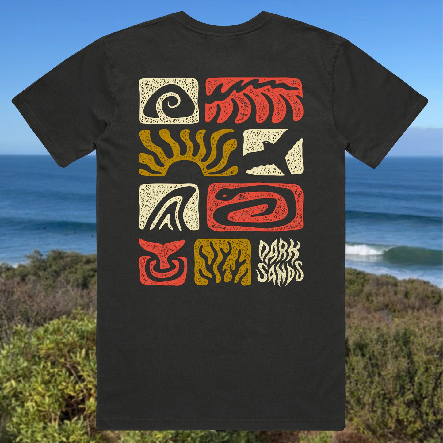 CLASSIC TEE - ELEMENTS PRINT - CHARCOAL