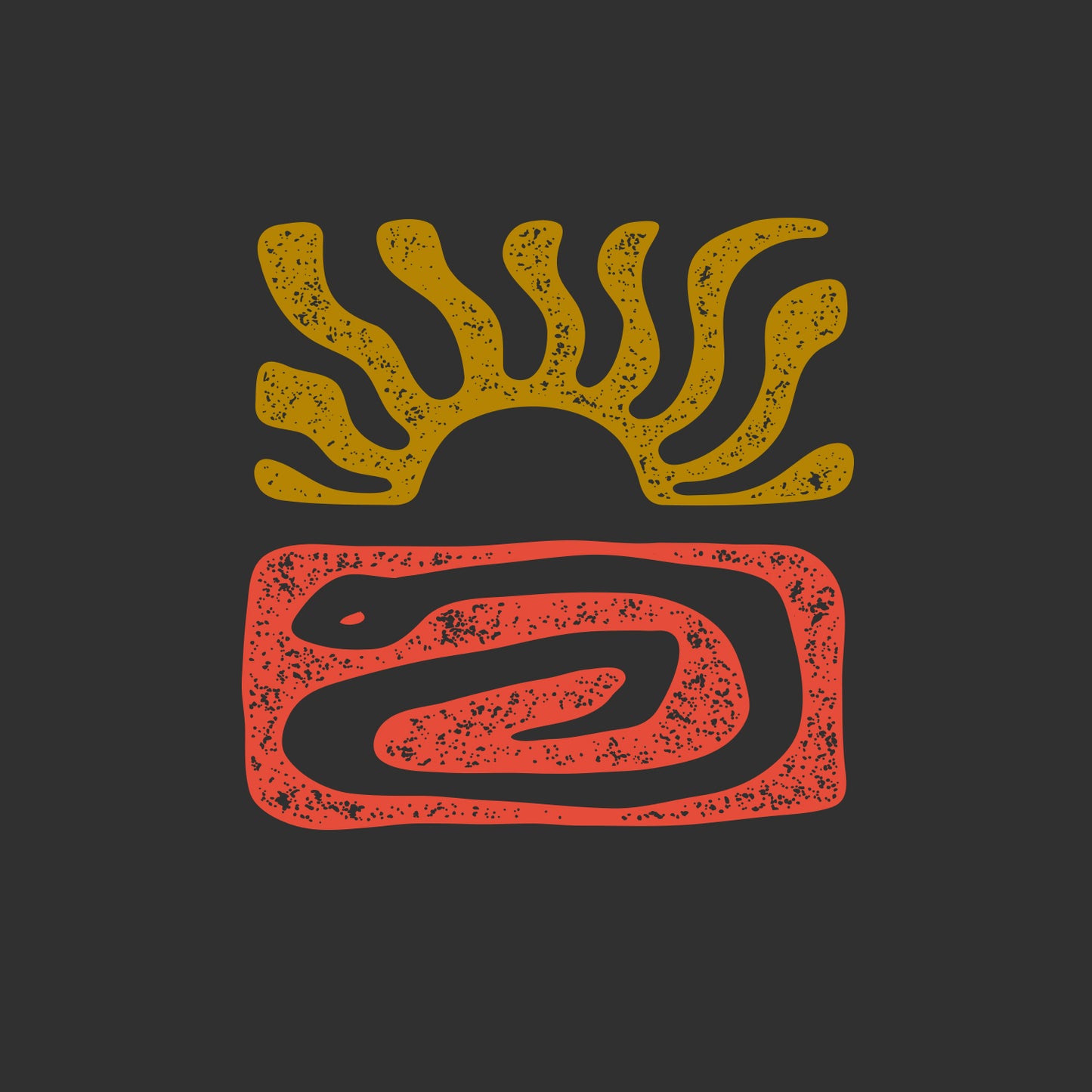 CLASSIC TEE - ELEMENTS PRINT - CHARCOAL