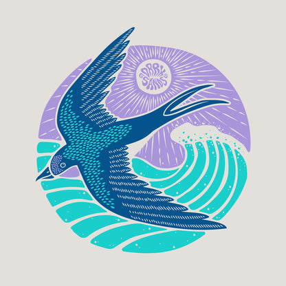 CLASSIC TEE - FLIGHT PRINT - BONE