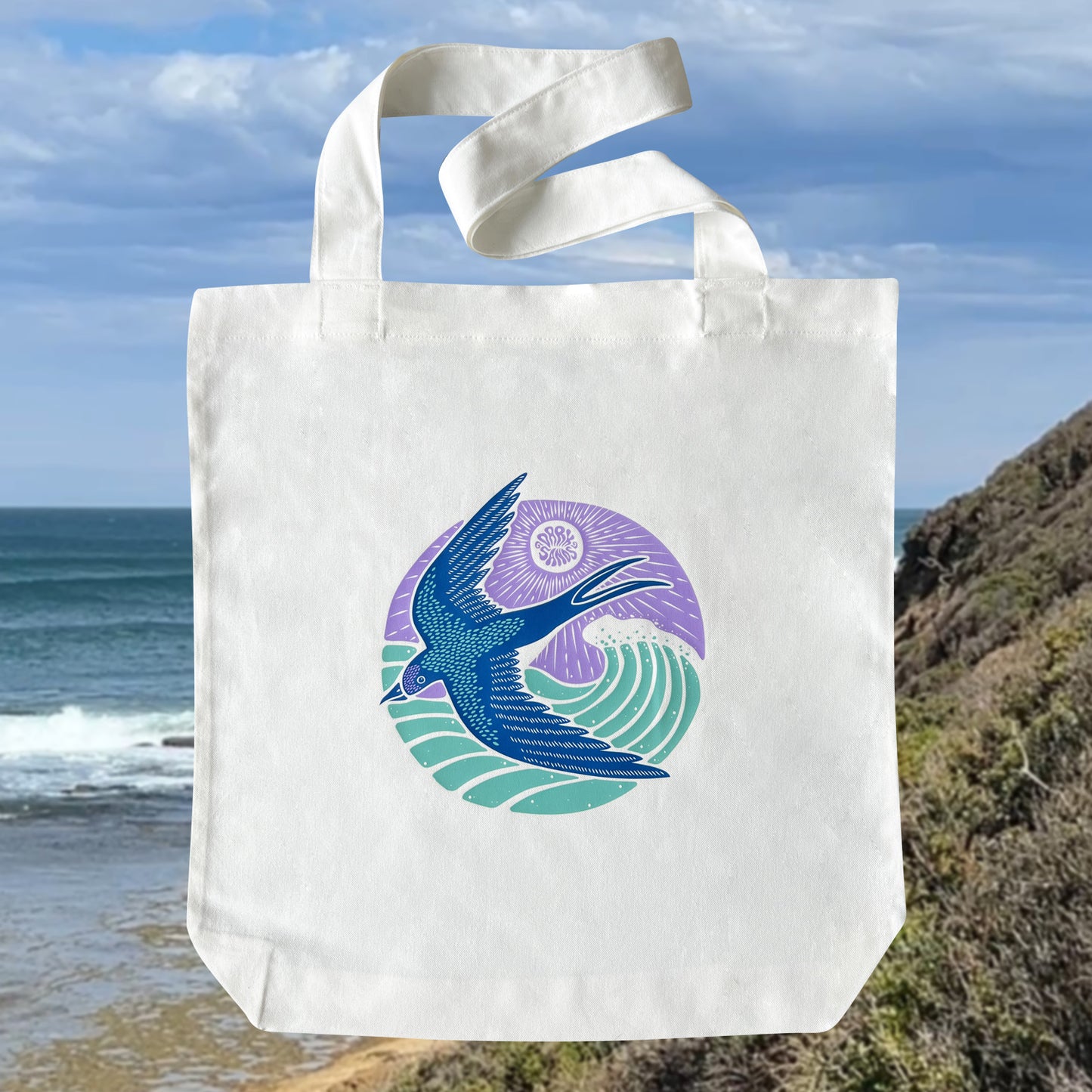 TOTE - FLIGHT PRINT - WHITE