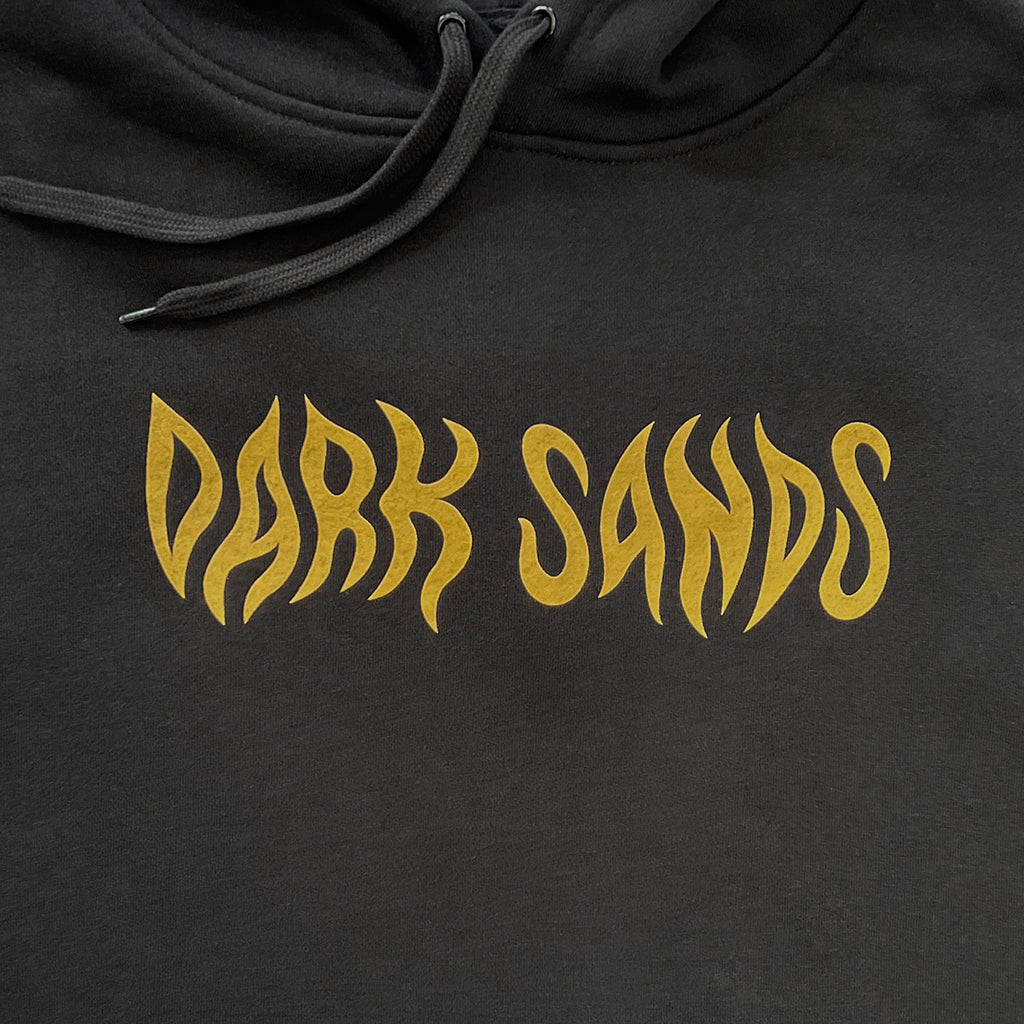 HEAVY HOODIE - PEAK PRINT - BLACK