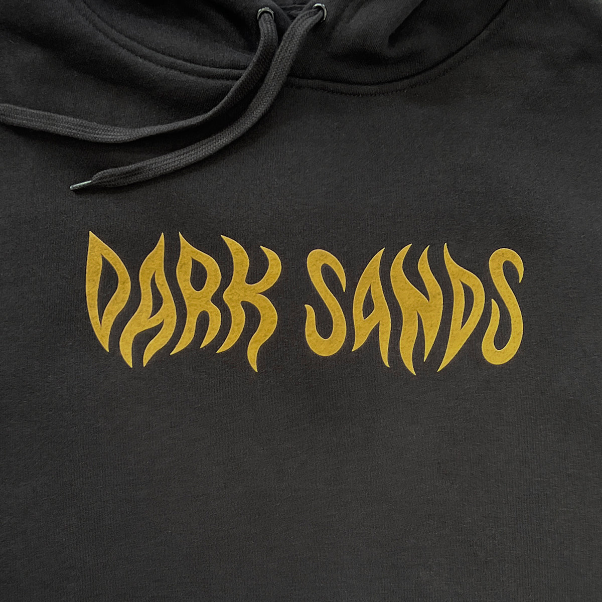 HEAVY HOODIE - PEAK PRINT - BLACK