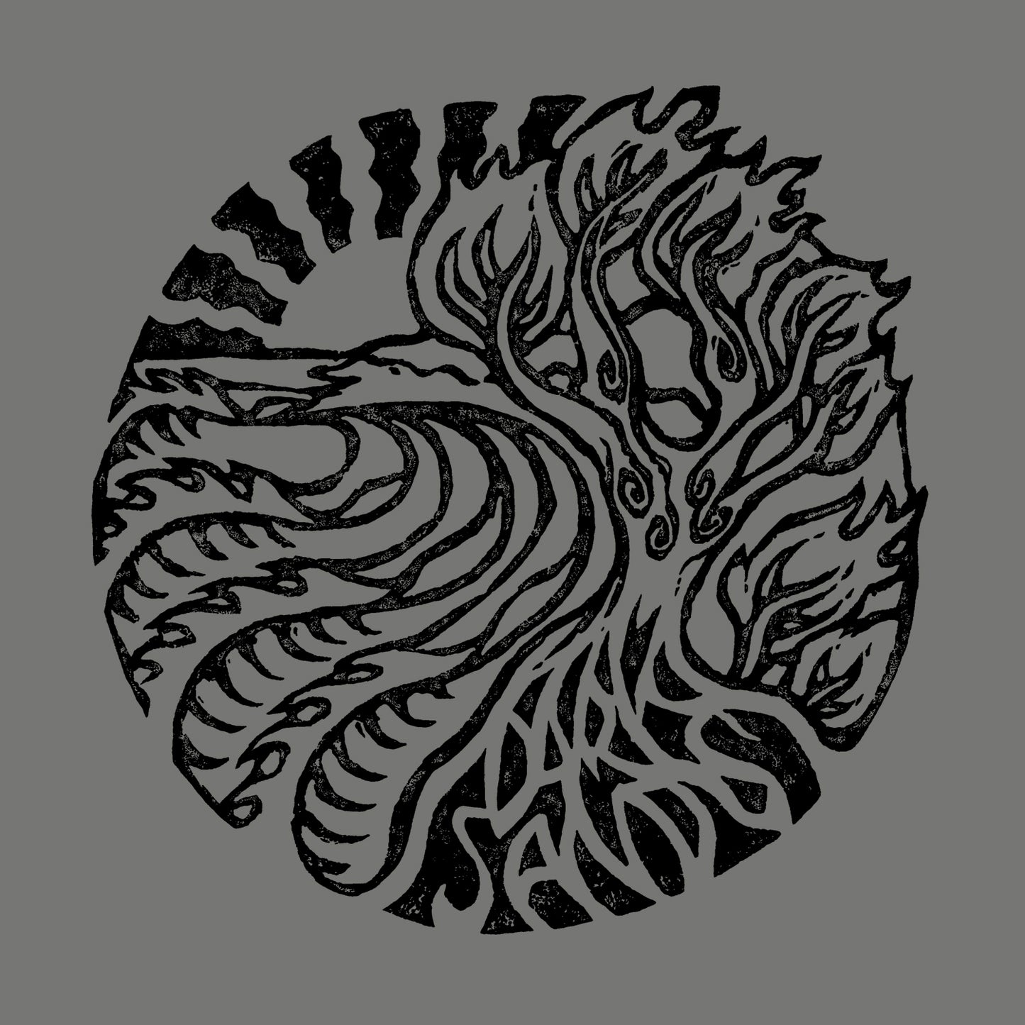 CLASSIC TEE - WINKI PRINT - STONE GREY